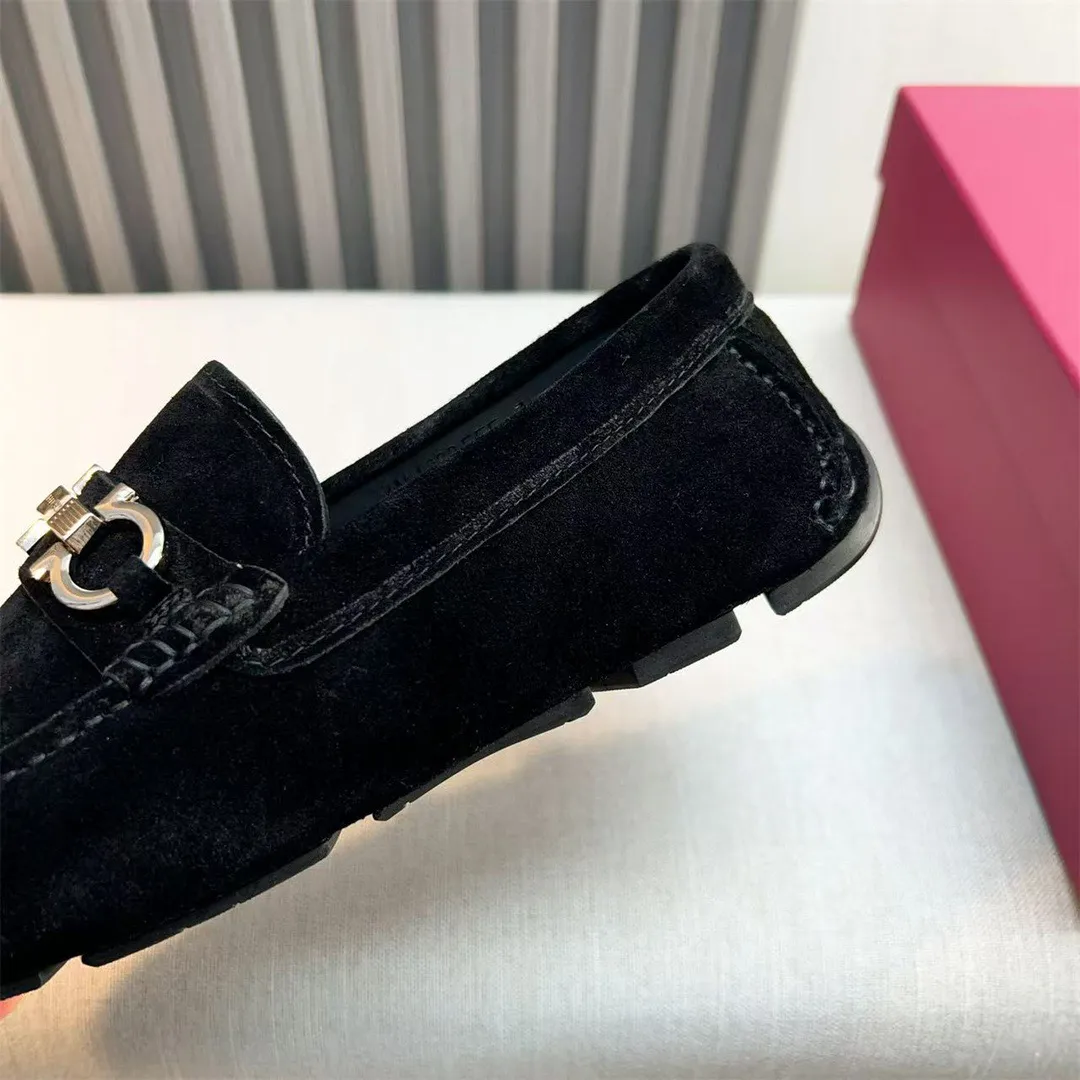 Men's shoes 💰560 Ferragamo new high-end quality 🔥 black cowhide ➕ cowhide lining size 38-45